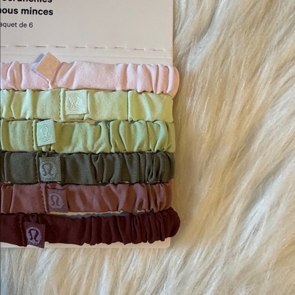 Lululemon Skinny Scrunchie 6 Pack NWT - Picture 2 of 2